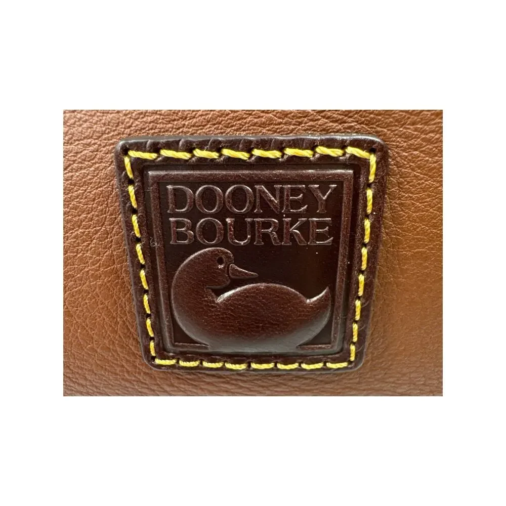 Dooney & Bourke Pebble Grain Leather Hobo, Duck Logo, Shoulder Bag